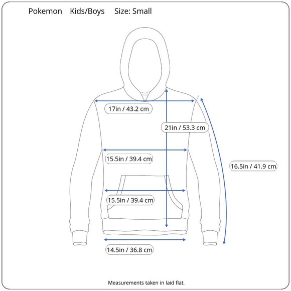Pokemon Boys Tan Hoodie With Pikachu Embroidered Design Kangaroo Pocket Small - Picture 3 of 10